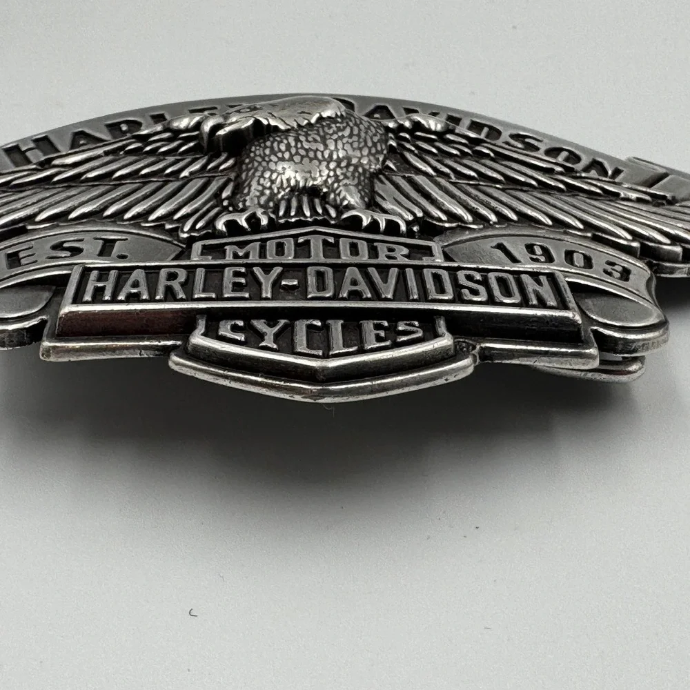 Harley-Davidson 2008 Eagle Bar & Shield Belt Buckle Silver 99401-09VM Biker Mens